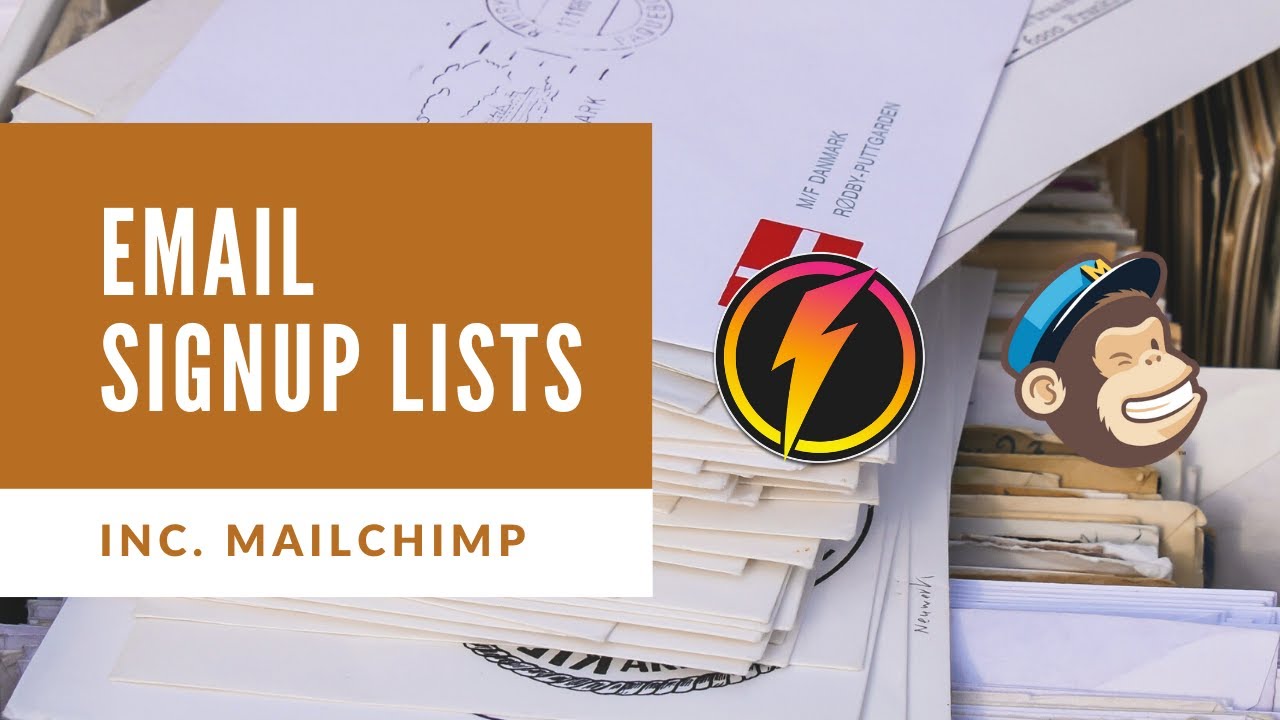 Email sign up lists on your landing pages with Pulse (Mailchimp