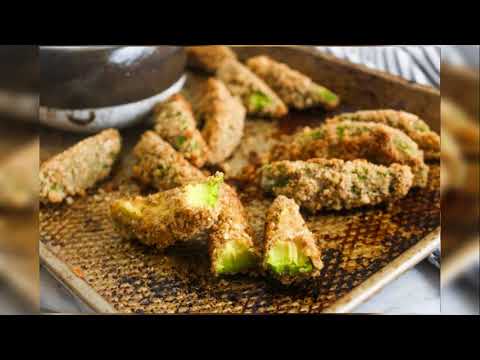 Avocado Fries with Cilantro Lime Dipping Sauce