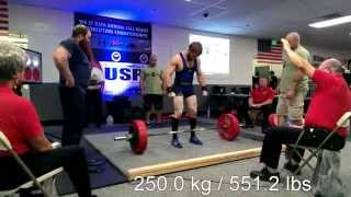 Patrick The Cannon Castelli 606 lbs deadlift at 165 bodyweight - USPA Full Meet