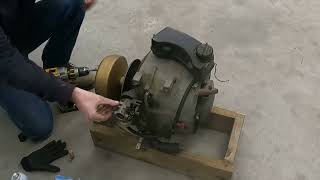 Sachs KM914 Rotary engine test run Snowmobile