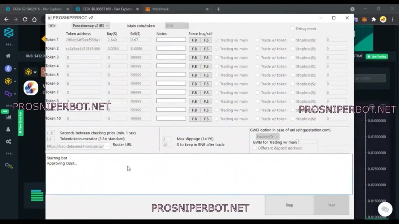 +2500$ PER DAY / Pancakeswap Bot / Best Pancakeswap Sniper Bot Free / BSC Sniper Bot / Trust Wallet