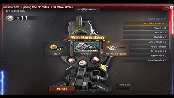 Crossfire West - Opening free ZP crates CFS Festival Crates