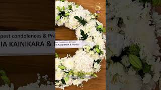Floral wreaths for moments of remembrance | #floral #flowers