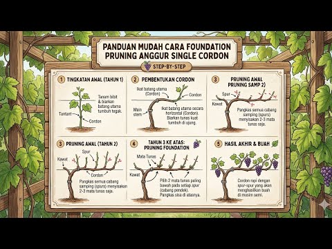 Panduan Mudah Foundation Pruning Anggur #gardening #grape 