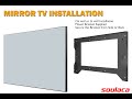 Mirror TV installation guide for in-wall and on-wall mount