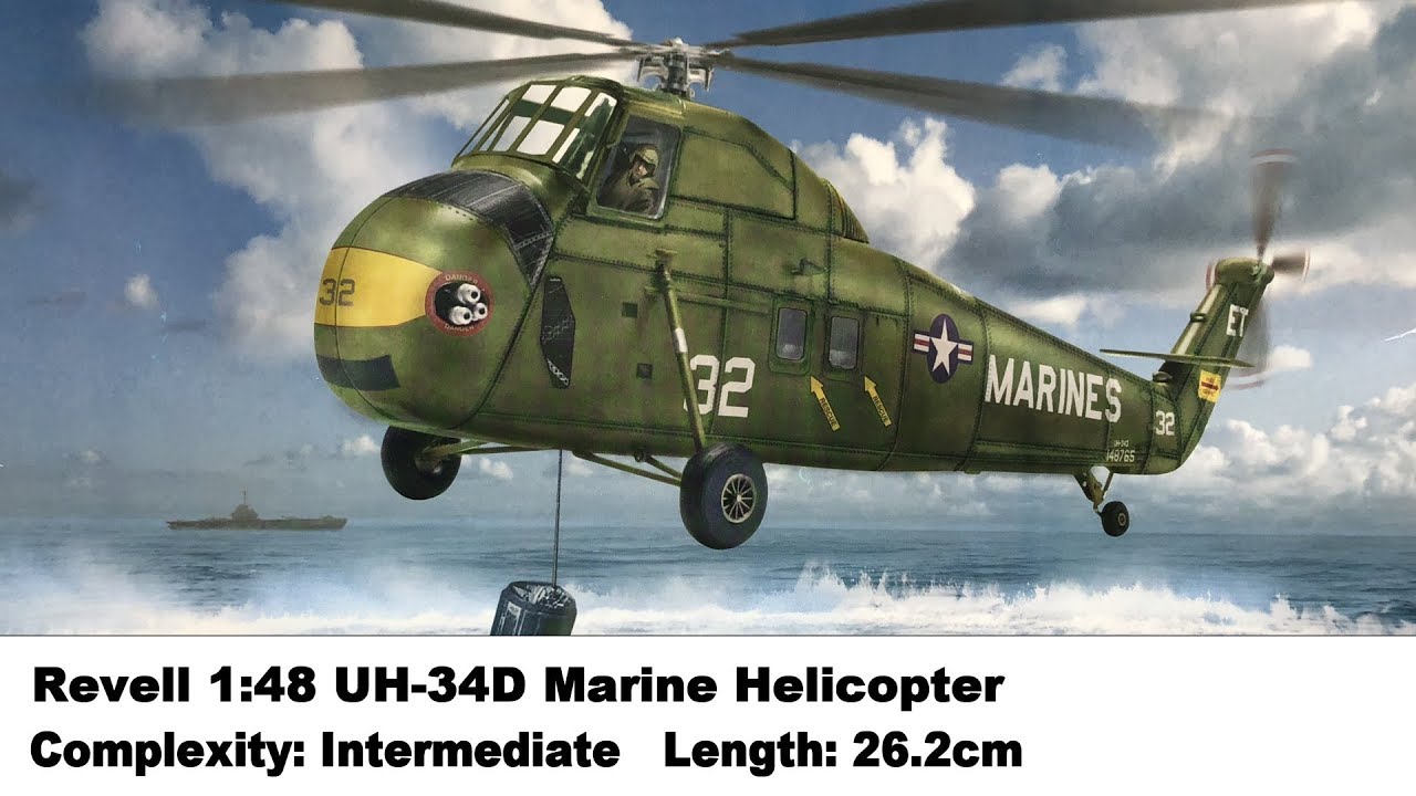 Easy Model 1/72 German Navy UH-34 CHOCTAW Helicopter Plastic Model #37014 