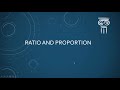 Introduction about Ratio and Proportion