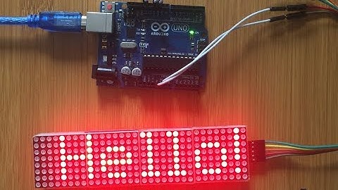 ARDUINO SCROLLING TEXT DISPLAY USING PAROLA LIBRARY