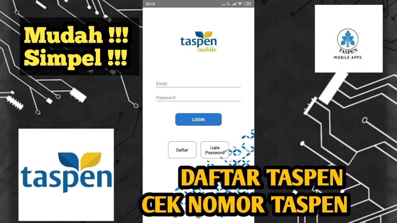 CEK NOMOR DAN DAFTAR TASPEN DENGAN ANDROID || Taspen Mobile v2 || Pemula