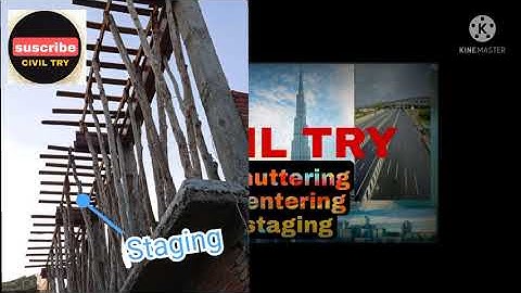 difference between shuttering,centering,staging