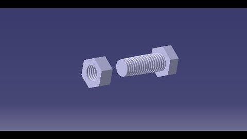 CATIAV5 Beginner tutorial: Learn to design Nut and bolt using Catia V5