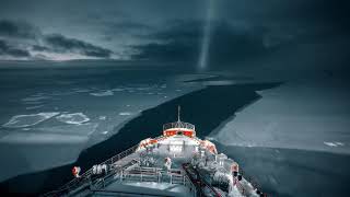 75 000 h.p.  The Biggest Nuclear Icebreaker 4K\\ 75000 л.с.  Самый большой атомный ледокол \\4K