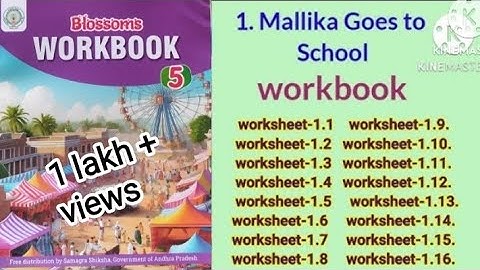 class-5#English#1.Mallika goes to school#worksheets-1.1 to 1.16