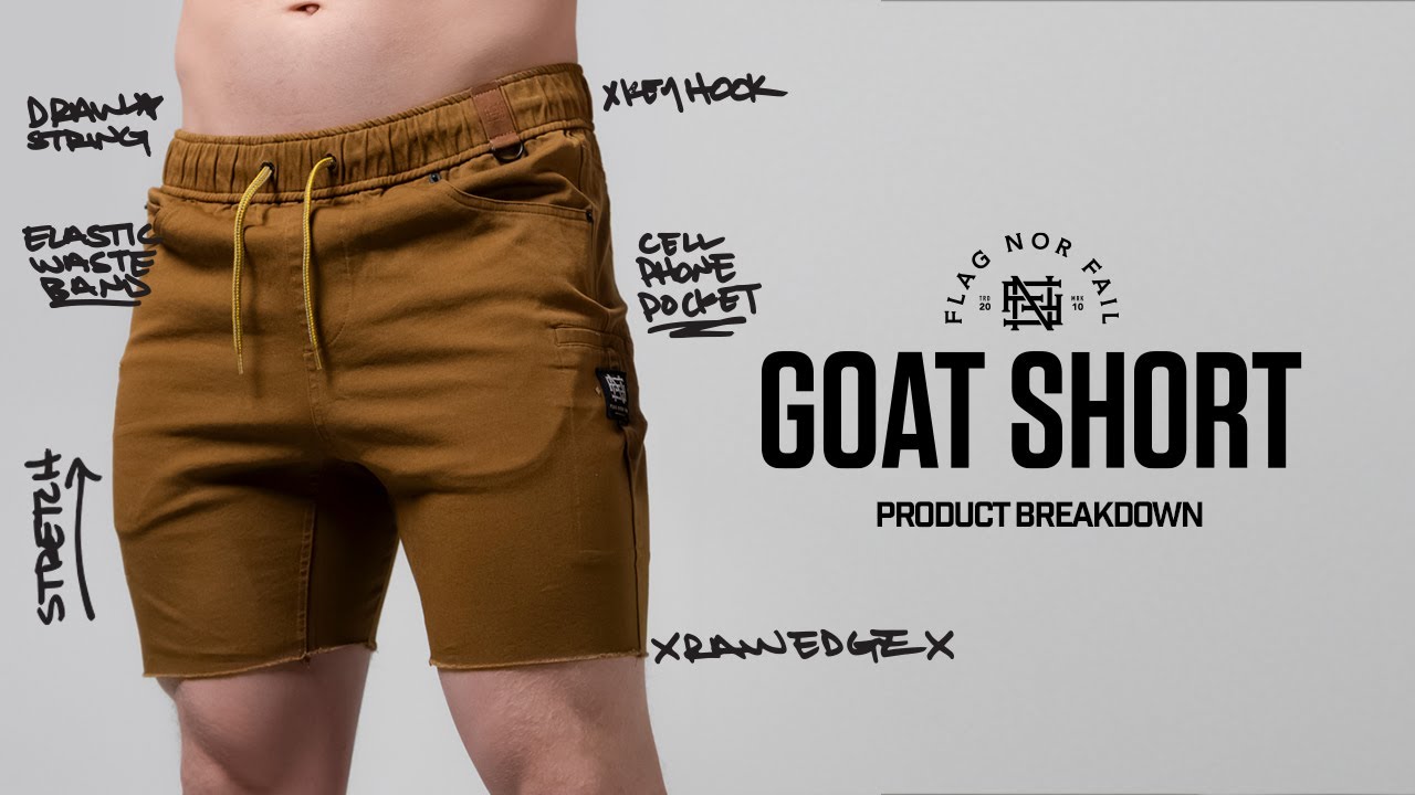 GOAT SHORTS - GREY – FLAG NOR FAIL