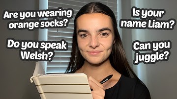 ASMR If You Say YES, You Can Go To Sleep | 200 Easy Personal Questions