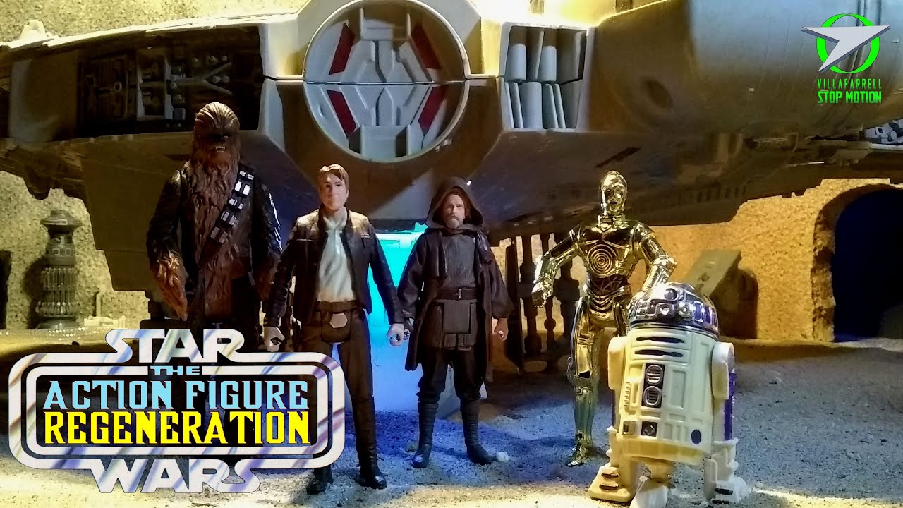 STAR WARS: The Force Awakens - Han and Luke (Star Wars Stop Motion)