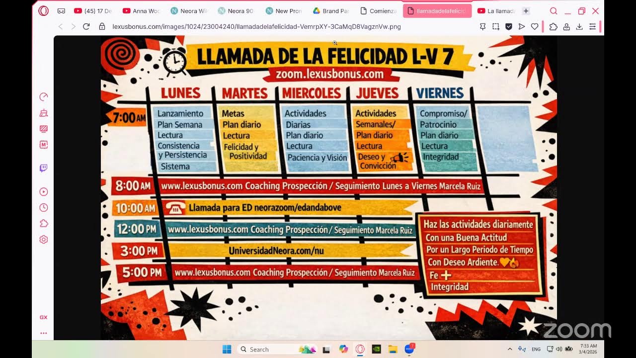 La llamada de la Felicidad