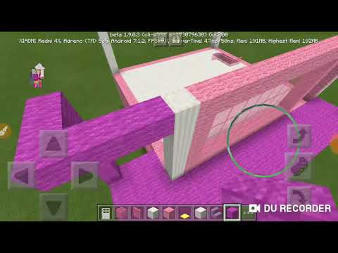 Minecraft Mapas on X: Uma casa rosa feita com os blocos do