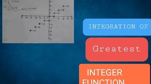 Integration of greatest integer function (Step Function) | For competitive exams