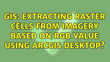 GIS: Extracting raster cells from imagery based on RGB value using ArcGIS Desktop?