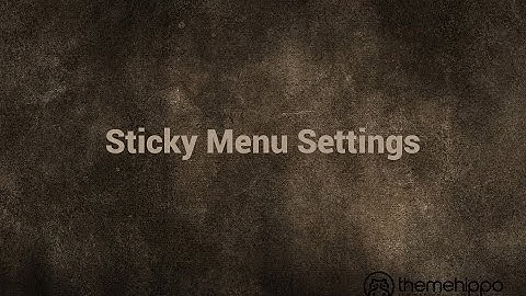 Sticky Menu Display Settings - Sink WooComerce WordPress Theme By ThemeHippo