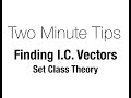 Two Minute Tips - Finding I.C. Vectors