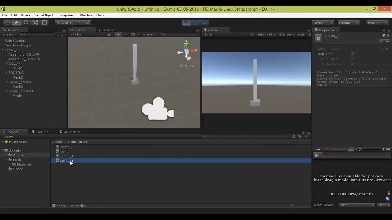 Giới thiệu cơ bản Unity và tạo Animation cho các đối tượng - YouTube