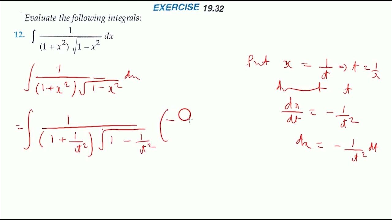 Integration of 1 / (1+ x^2)√1x^2 YouTube