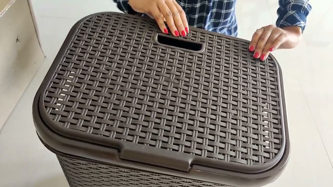 Laundry basket 50 L Brown colour/under ₹1000/ Purchase by Flipkart/Best quality/Aapko Lena chahiye