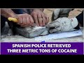 Spanish police found three metric tons of cocaine on a “Narcosub”