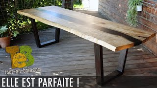 TECHNIQUE TOUPIE : Assemblage à queue droite & fin de la table