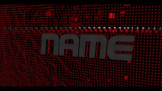 Rotating Name Cube Explosion Intro