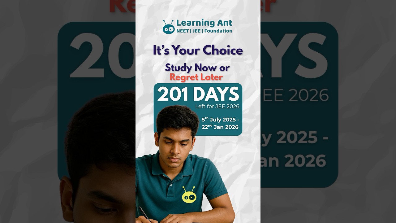 JEE 2026 Countdown ⚠️ | Study Now or Regret Later 
