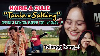 (ASU VIRAL) TANIA X SALTING Cover By HAIRI Dan ZULIE ( MV Dan Parodi ) || Arisa Reaction