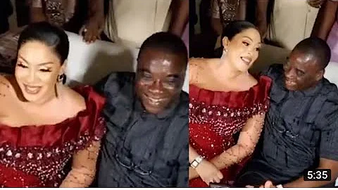 WATCH THE MOMENT WASIU AYINDE SHOW LOVE TO HIS GORGEOUS WIFE, OLORI EMMANUELLA ADEROPO