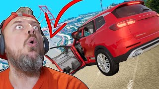 Кто ДАЛЬШЕ прыгнет с РАМПЫ ЗОО км/ч ➤ BeamNG Drive