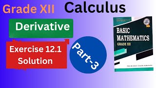 Grade XII...Derivatives...Exercise 12.1 Solution: Part 3