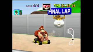 Mario Kart 64 - Luigi Raceway New Japan-Only Shortcut Flap 00&quot;40 Using Donkey Kong (WR)