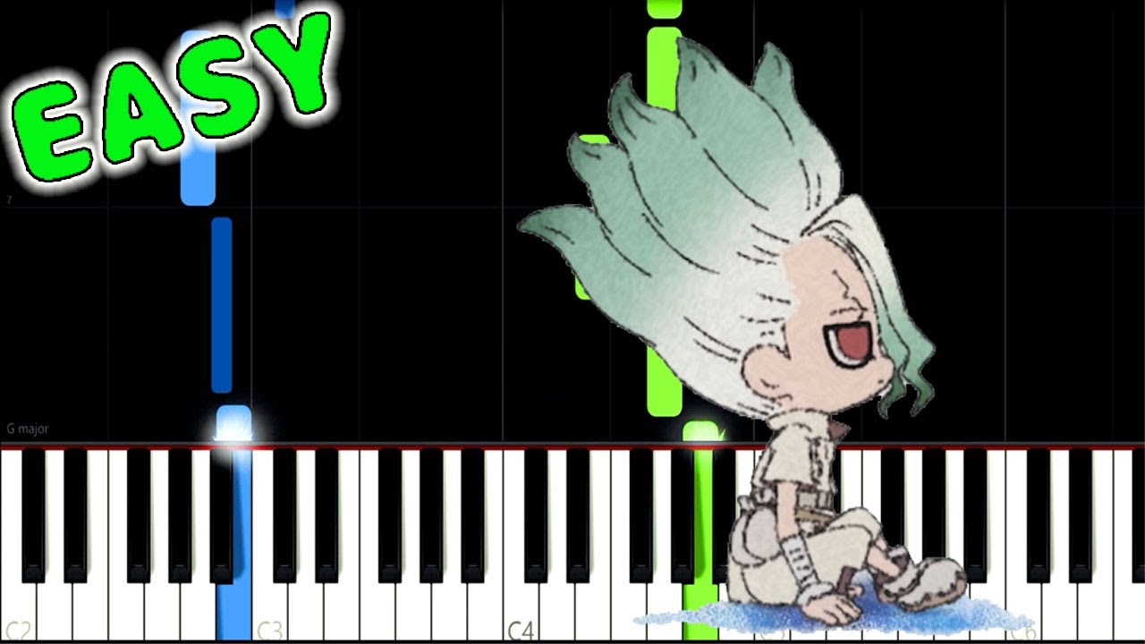 [EASY Piano Tutorial] Dr. STONE ED2 - Yume no You na [animelovemen]