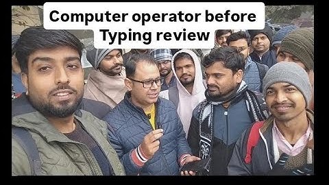 UP Police Computer operator Before typing review 