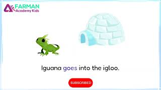 Into the igloo Story Book | Alphabet Books for kids | Kids learning video | Farman Academy Kids