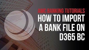 How to import a bank file on Business Central with AMC Banking Fundamentals