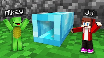 Mikey & JJ Built a TINY BASE Inside TINY TUNNEL - Minecraft (Maizen)