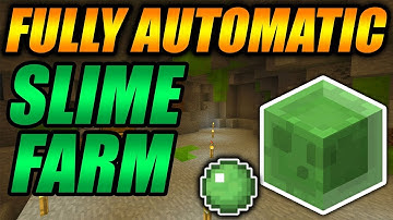 EASY FULLY AUTOMATIC SLIME FARM IN MINECRAFT!! - MINECRAFT CONSOLE/BEDROCK/PC SLIME FARM TUTORIAL