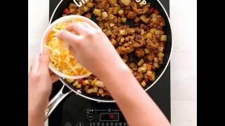 Brunch with The Blend: Potato Breakfast Hash with Eggs & Mushrooms
