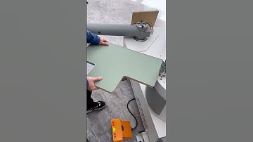 KN800 curve edge banding machine #fyp #edgebander #machinery #machine #woodworking #wood #furniture