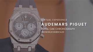VIRTUAL EXPERIENCE ON AUDEMARS PIGUET ROYAL OAK CHRONOGRAPH DIAMOND DIAL (26129OR.ZZ.D080CA.01)