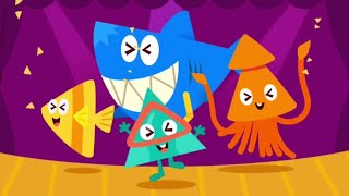 Learn Shapes Under The Sea  Triangles Shape Song  Nursery Rhyme For Kids