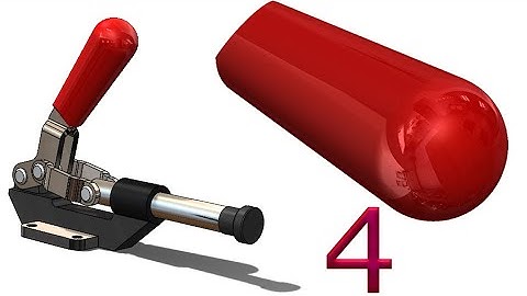 4- Project 13|Toggle Clamp 1| SolidWorks Tutorial : rubber handle