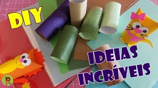 IDEIAS INCRÍVEIS COM ROLO DE PAPEL HIGIÊNICO